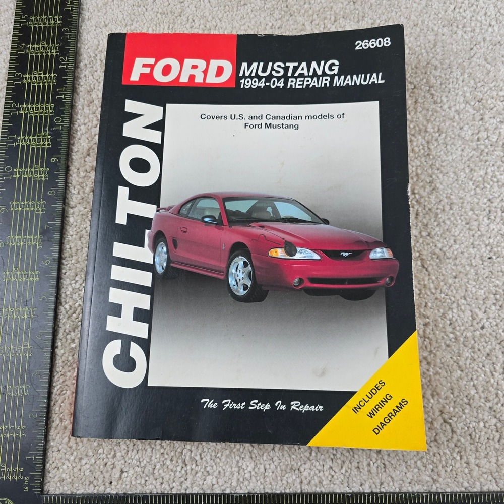 Chilton Ford Mustang Repair Manual 1994-04 Wiring Diagrams 26608